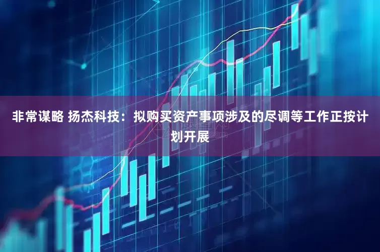 非常谋略 扬杰科技：拟购买资产事项涉及的尽调等工作正按计划开展