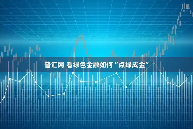 普汇网 看绿色金融如何“点绿成金”