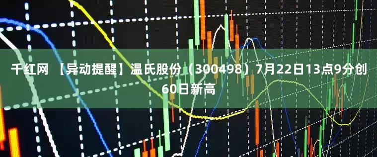 千红网 【异动提醒】温氏股份（300498）7月22日13点9分创60日新高