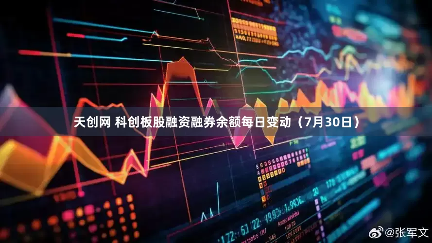 天创网 科创板股融资融券余额每日变动（7月30日）